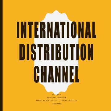 International channel of distribution