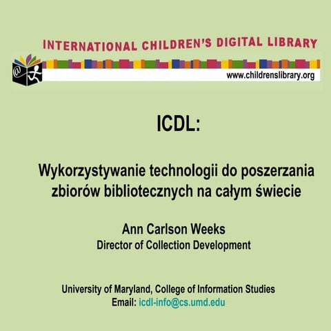 International children's digital library by ann weeks
