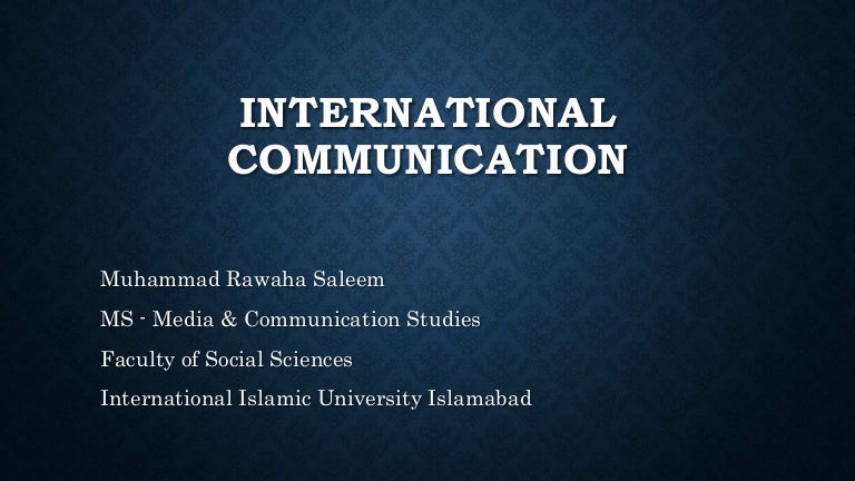International Communication ppt