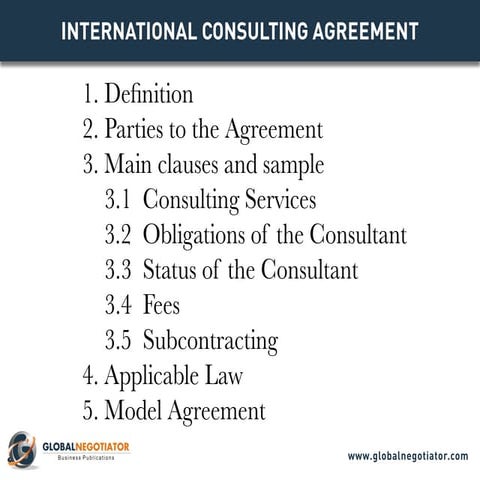 INTERNATIONAL CONSULTING AGREEMENT TEMPLATE PDF