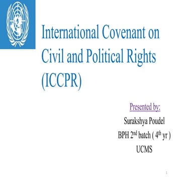 International Covenant For Civil And Political Rights www.slideshare.net
