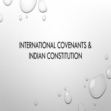 International Covenant on Economics, Social & Cultural Rights (ICESCR ...