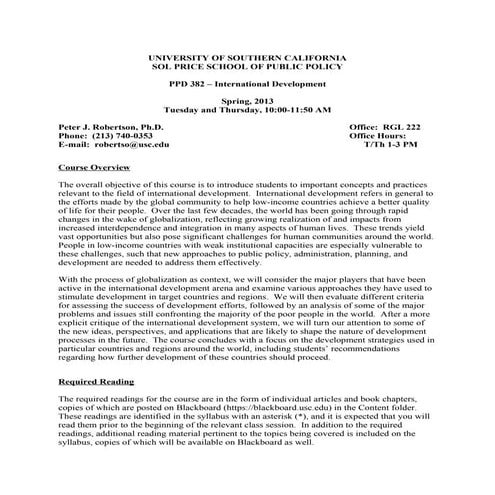 International Development