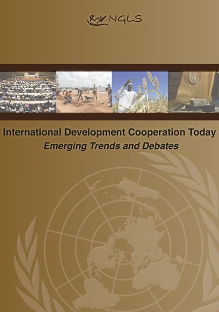 International development cooperation today emerging trends and debates