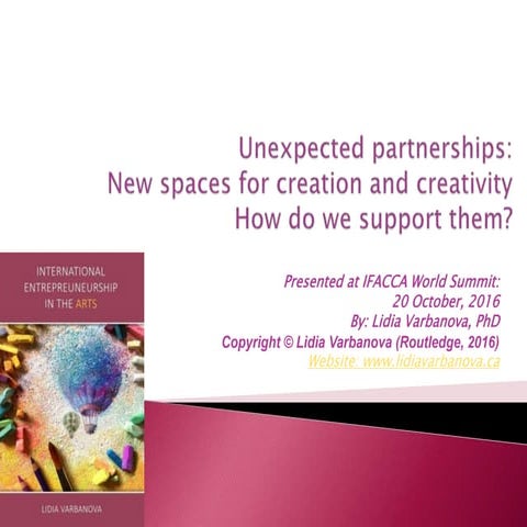 International Entrepreneurship in the Arts: Unexpected Partnership