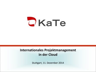 Internationales Projektmanagement in der Cloud