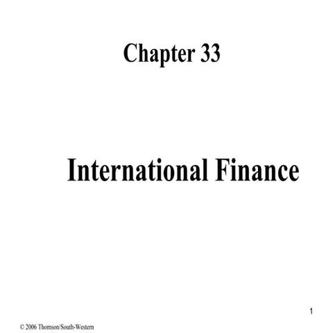 International Finance