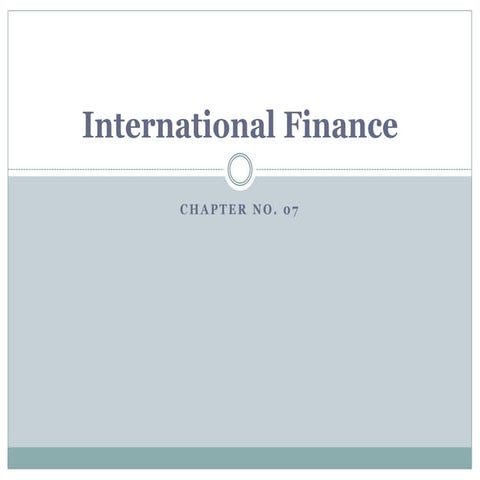 International Finance