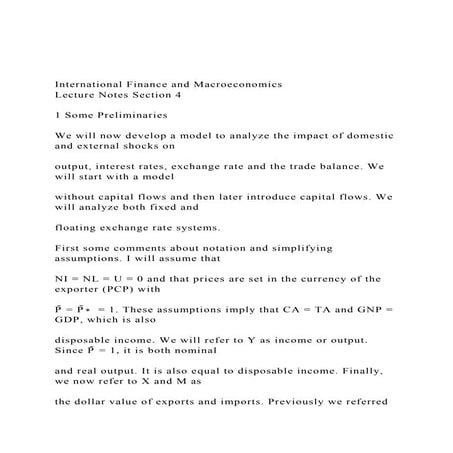 International Finance and MacroeconomicsLecture Notes Sectio.docx