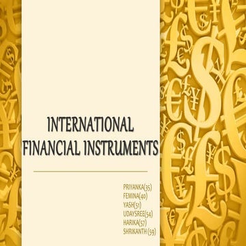 International financial instruments (2) | PPTX