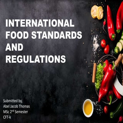 International food standards and regulation