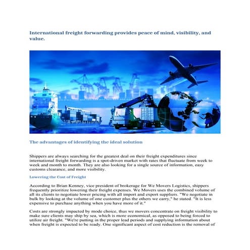 International freight forwarding provides peace of mind.docx