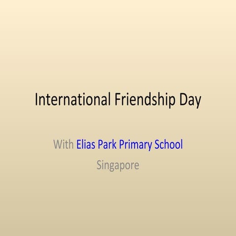 International friendship day1
