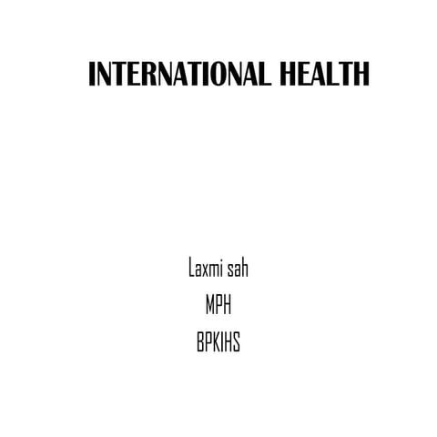 International Health234567897803y786756.ppt