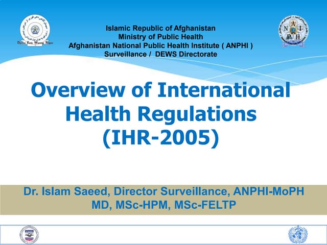 International health regulaiton (IH...