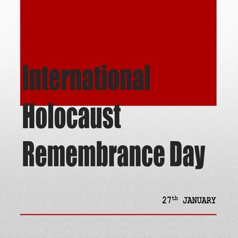 International holocaust remembrance day