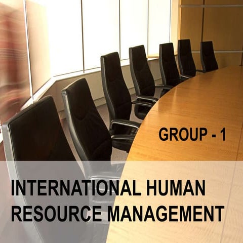 International hrm