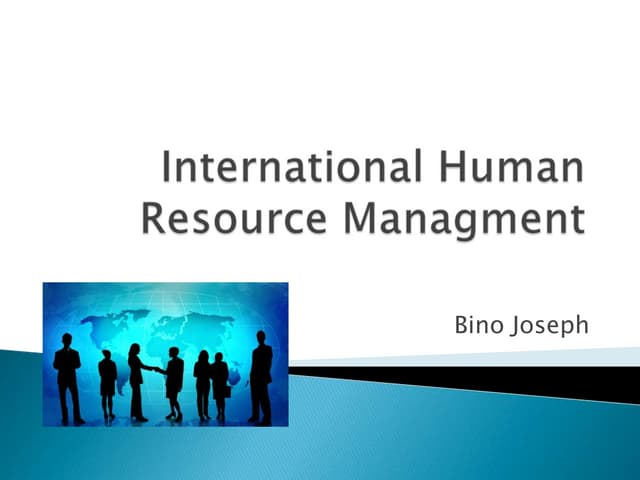 International Human Resource Managment