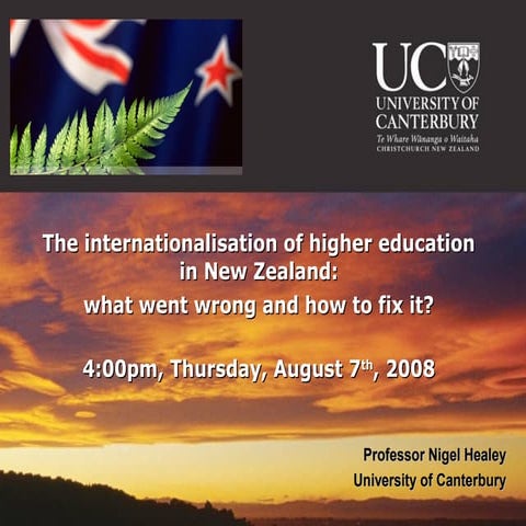 Internationalisation of higher education in new zealand   what went wrong and...