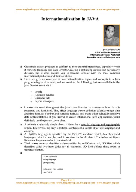 Internationalization in Java