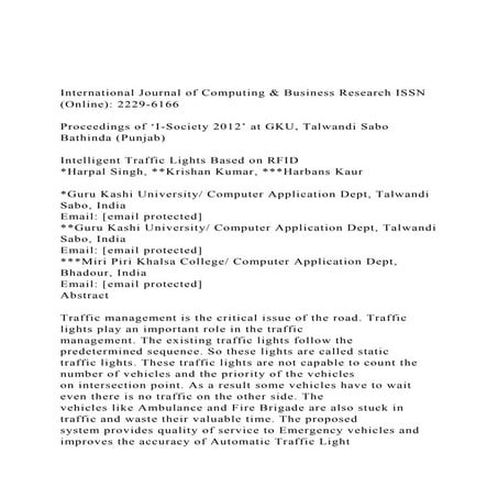 International Journal of Computing & Business Research ISSN (O.docx