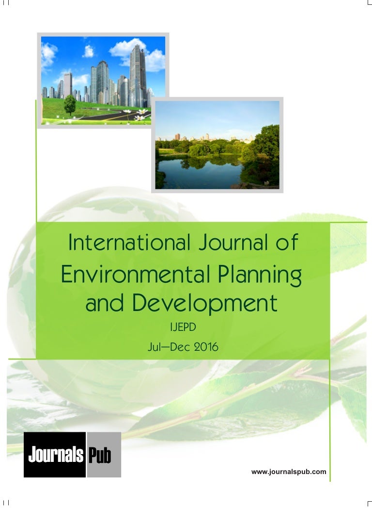 International Journal of Environmental Planning and Development Vol 2…