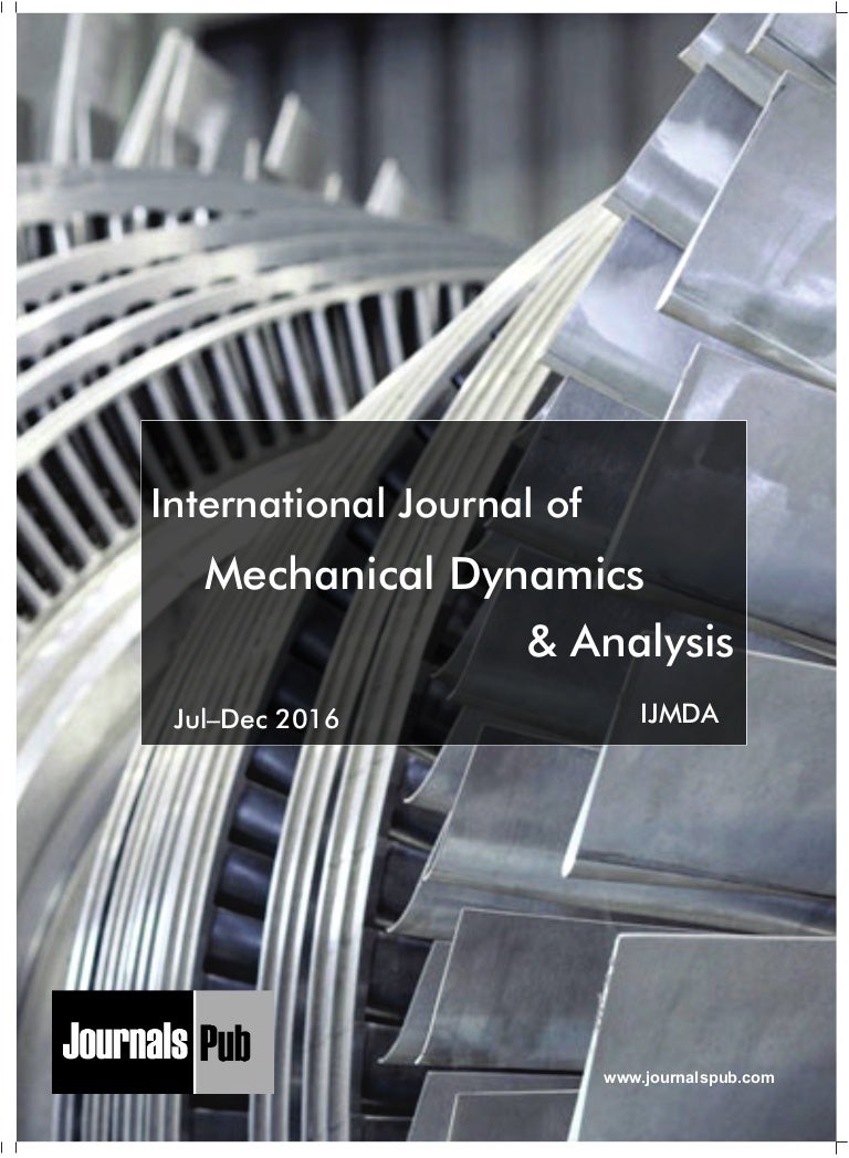 International Journal of Mechanical Dynamics & Analysis vol 2 issue 2