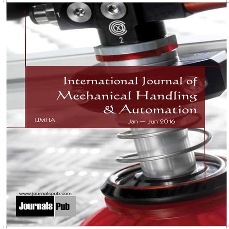International Journal of Mechanical Handling and Automation vol 2 issue 1