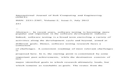 International Journal of Soft Computing and Engineering (IJS