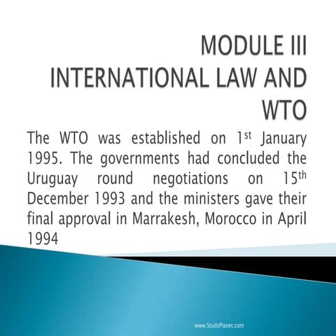 International law and wto