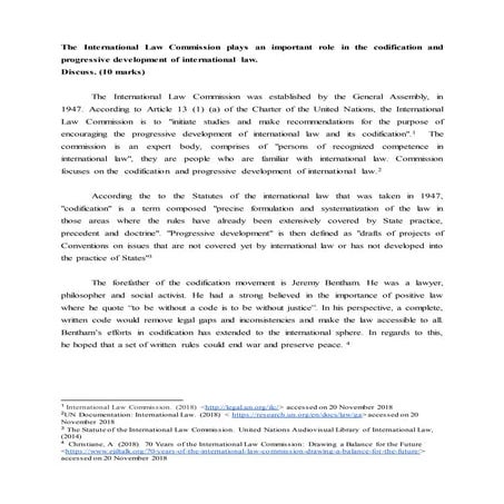 International law assignments