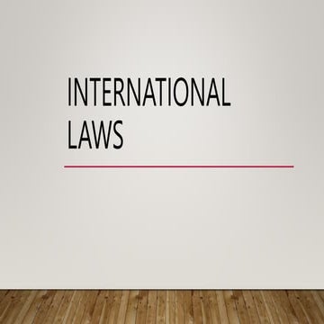 International laws......................
