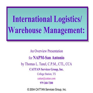 International Logistics & Warehouse...