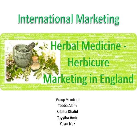 Herbal medicine marketing