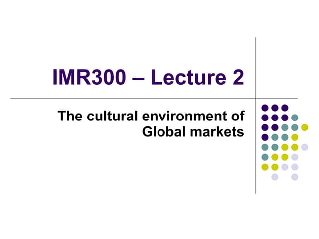 International marketing (2) | PPT