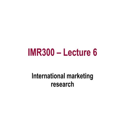 International marketing (5)