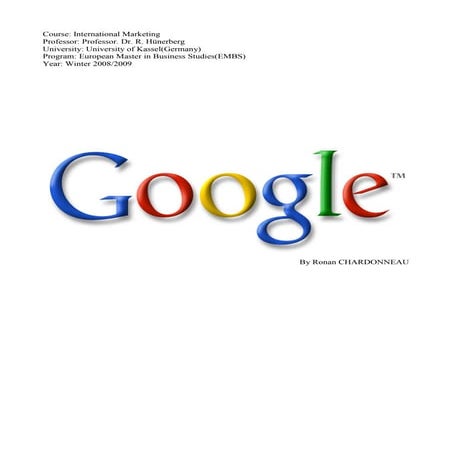 International Marketing Google