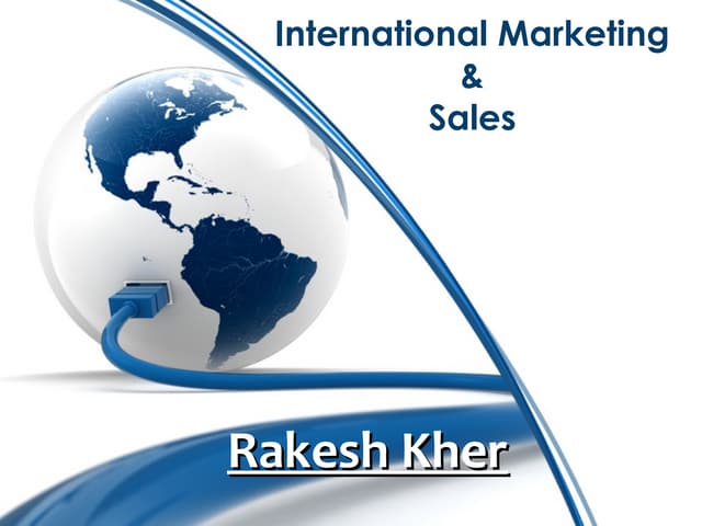 MARKETING AND SALES IN INTERNATIONA...