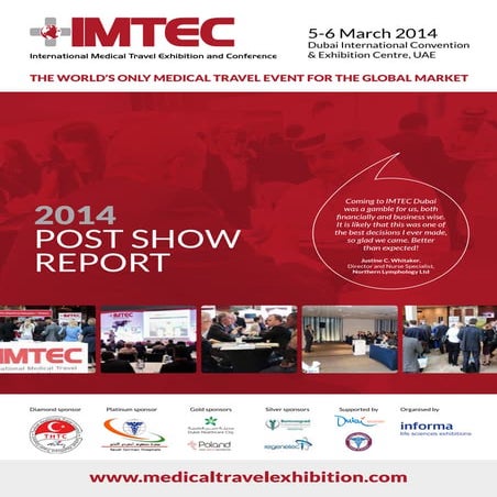International medical travel exhibition and conference 2014 post show ...