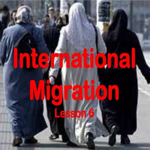 International migration   lesson 6