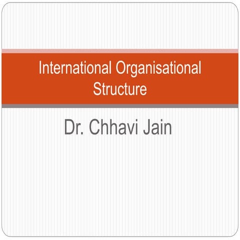 International organisation and hrm