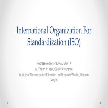 International organization for standarzation 