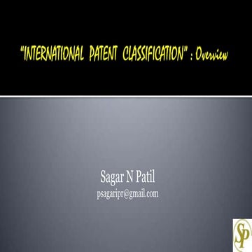 International patent classification