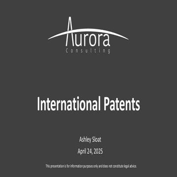 International Patents: Your Travel Guide to Foreign Protection