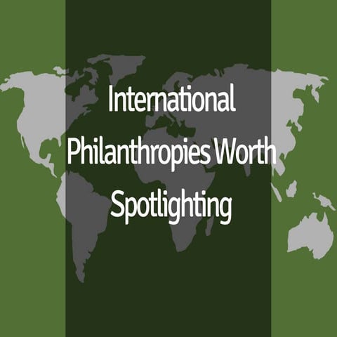 International Philanthropies Worth Spotlighting
