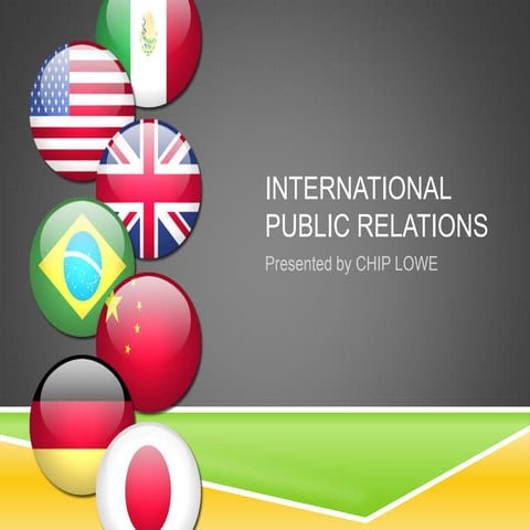 International Public Relations - Overview