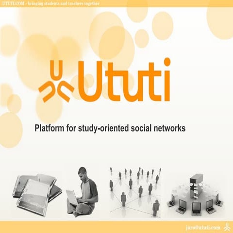 Ututi - platform for creating academic social networks