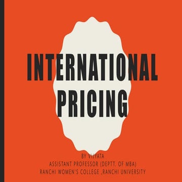 International pricing