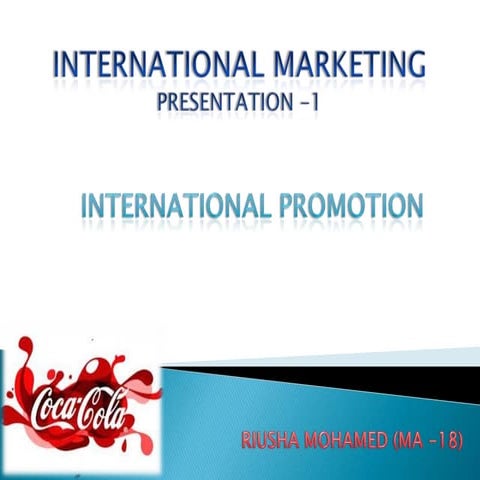 International promotion