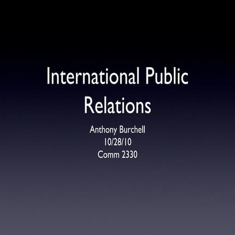 International public relations